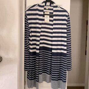 NWT Séjour striped cardigan. Sz 2x